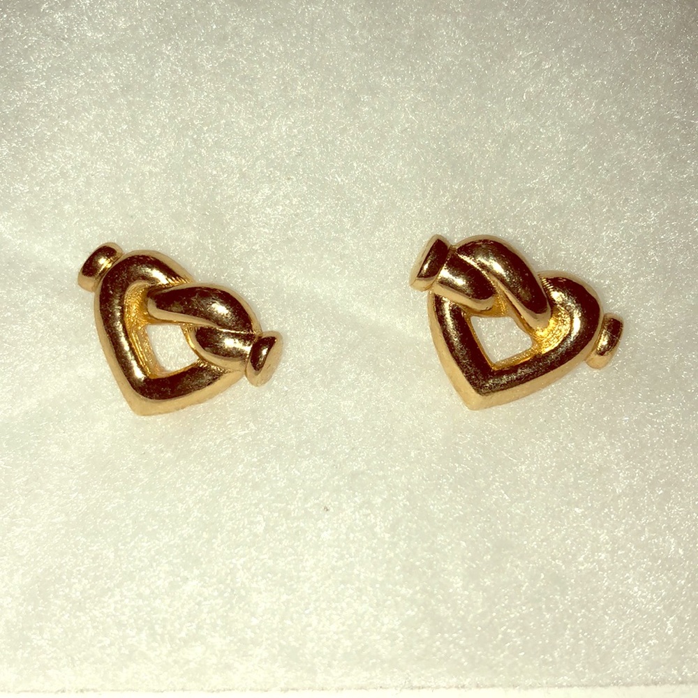 Gold Love knot earrings
